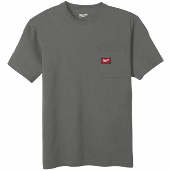 T-shirt Koszulka z Krótkim Rękawem Szara r.L MILWAUKEE