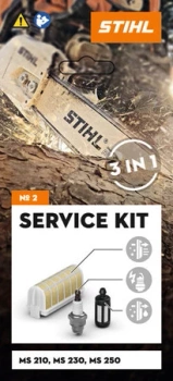 Zestaw serwisowy  filtr powietrza paliwa świeca do pilarek spalinowych  KIT 2 do MS 210, 230, 250 STIHL 
