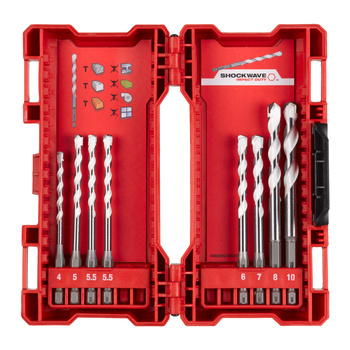 Milwaukee Zestaw wierteł uniwersalnych 1/4" 8 szt do wiercenia otworów