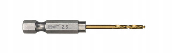 Wiertło do Metalu HSS-G TiN 2,5mm HEX Milwaukee