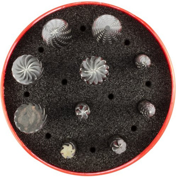 ZESTAW FREZÓW 10 CZĘŚCI TRZONEK MM TRZONEK 6 MM LUKAS