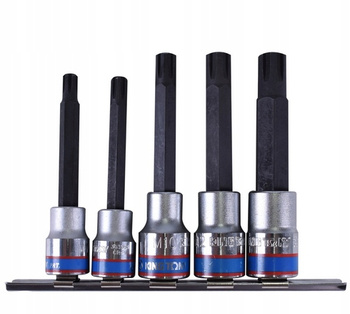 Nasadki 3/8" i 1/2" trzpień RIBE długie M7-M13 KING TONY 3105PR