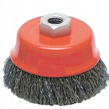 Szczotka Szczotex KWASOODPORNA DOCZOŁOWA FI80 Z GWINTEM M14 inox