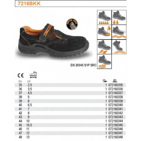 Sandały Robocze Zamszowe Ochronne BHP S1P r46 Beta