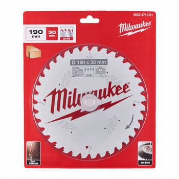 Tarcza Pilarska do Drewna 190x30x1,6 36z Milwaukee