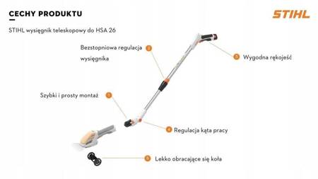 Wysięgnik teleskopowy do nożyc Stihl HSA 26